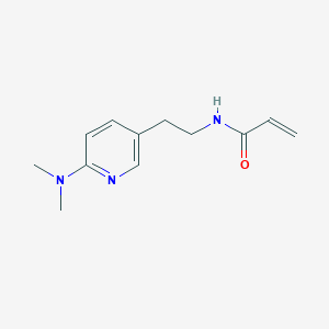 molecular formula C12H17N3O B2662564 N-[2-[6-(Dimethylamino)pyridin-3-yl]ethyl]prop-2-enamide CAS No. 2361641-66-7