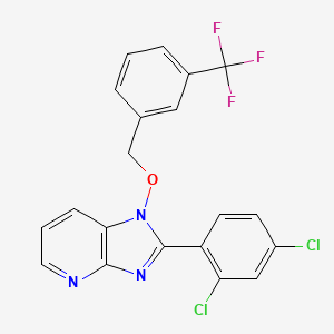 2-(2,4-dichlorophenyl)-1-{[3-(trifluoromethyl)benzyl]oxy}-1H-imidazo[4,5-b]pyridine