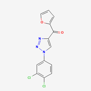 molecular formula C13H7Cl2N3O2 B2662597 [1-(3,4-二氯苯基)-1H-1,2,3-三唑-4-基](2-呋喃基)甲酮 CAS No. 866149-80-6