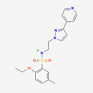 2-ethoxy-5-methyl-N-(2-(3-(pyridin-4-yl)-1H-pyrazol-1-yl)ethyl)benzenesulfonamide