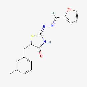 2-(Furan-2-ylmethylene-hydrazono)-5-(3-methyl-benzyl)-thiazolidin-4-one