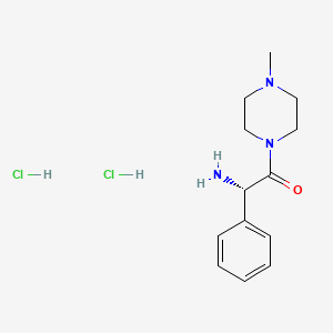 (2S)-2-amino-1-(4-methylpiperazin-1-yl)-2-phenylethan-1-one dihydrochloride
