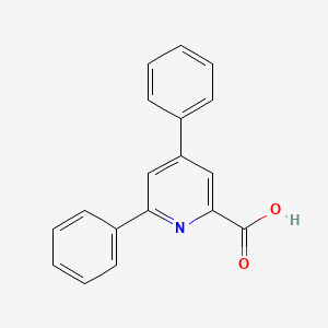 molecular formula C18H13NO2 B2662674 4,6-二苯基吡啶-2-羧酸 CAS No. 19625-63-9