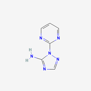 molecular formula C6H6N6 B2662677 1-(嘧啶-2-基)-1H-1,2,4-三唑-5-胺 CAS No. 1248761-34-3