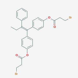 B026627 1,1-Bis(4-(3-bromopropionyloxyphenyl))-2-phenylbut-1-ene CAS No. 110008-59-8