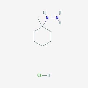 molecular formula C7H17ClN2 B2662703 (1-甲基环己基)肼；盐酸盐 CAS No. 2377034-57-4