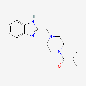 1-(4-((1H-benzo[d]imidazol-2-yl)methyl)piperazin-1-yl)-2-methylpropan-1-one