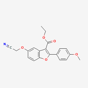 Ethyl 5-(cyanomethoxy)-2-(4-methoxyphenyl)-1-benzofuran-3-carboxylate