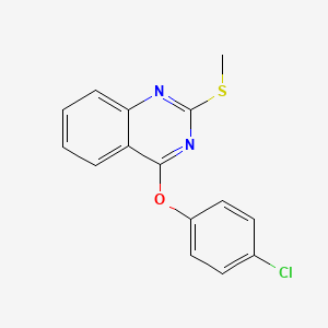 4-(4-Chlorophenoxy)-2-(methylsulfanyl)quinazoline