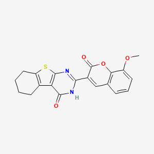 2-(8-methoxy-2-oxo-2H-chromen-3-yl)-5,6,7,8-tetrahydrobenzo[4,5]thieno[2,3-d]pyrimidin-4(3H)-one