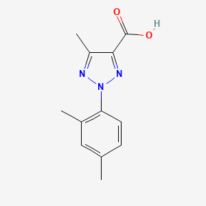 molecular formula C12H13N3O2 B2662732 2-(2,4-dimethylphenyl)-5-methyl-2H-1,2,3-triazole-4-carboxylic acid CAS No. 851175-96-7