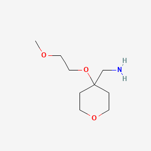 [4-(2-Methoxyethoxy)oxan-4-yl]methanamine