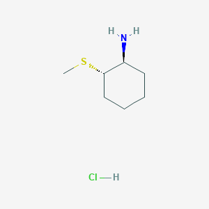 (1S,2S)-2-(methylsulfanyl)cyclohexan-1-amine hydrochloride