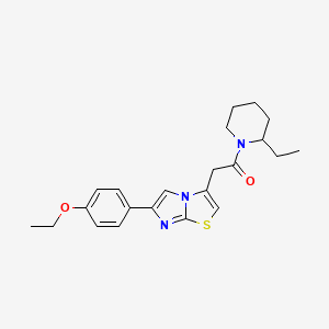 2-(6-(4-Ethoxyphenyl)imidazo[2,1-b]thiazol-3-yl)-1-(2-ethylpiperidin-1-yl)ethanone