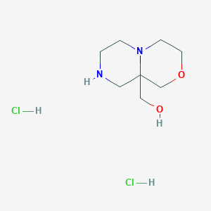 {Octahydropiperazino[2,1-c]morpholin-9a-yl}methanol dihydrochloride