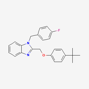 2-((4-(tert-butyl)phenoxy)methyl)-1-(4-fluorobenzyl)-1H-benzo[d]imidazole