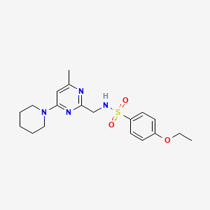 4-ethoxy-N-((4-methyl-6-(piperidin-1-yl)pyrimidin-2-yl)methyl)benzenesulfonamide