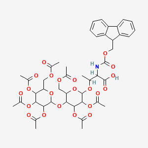 molecular formula C45H53NO22 B2662798 Fmoc-Thr(beta-D-Lac(Ac)7)-OH CAS No. 657395-98-7