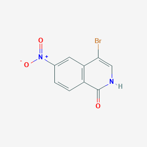 molecular formula C9H5BrN2O3 B2662803 4-Bromo-6-nitro-2H-isoquinolin-1-one CAS No. 2375262-02-3