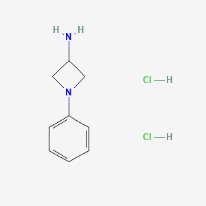 molecular formula C9H14Cl2N2 B2662816 1-Phenylazetidin-3-amine dihydrochloride CAS No. 2055841-16-0