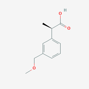 molecular formula C11H14O3 B2662820 (2R)-2-[3-(Methoxymethyl)phenyl]propanoic acid CAS No. 2248174-07-2