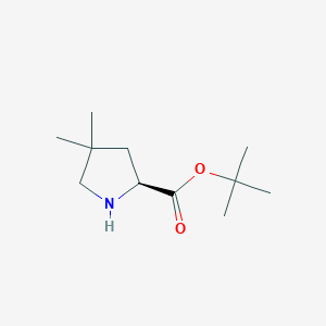 molecular formula C11H21NO2 B2662821 Tert-butyl (2S)-4,4-dimethylpyrrolidine-2-carboxylate CAS No. 2287247-87-2