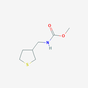 molecular formula C7H13NO2S B2662825 Methyl N-(thiolan-3-ylmethyl)carbamate CAS No. 1694942-15-8