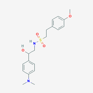 molecular formula C19H26N2O4S B2662848 N-(2-(4-(dimethylamino)phenyl)-2-hydroxyethyl)-2-(4-methoxyphenyl)ethanesulfonamide CAS No. 1421501-47-4