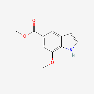 molecular formula C11H11NO3 B2662892 Methyl 7-Methoxyindole-5-carboxylate CAS No. 180624-24-2