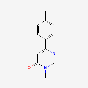 molecular formula C12H12N2O B2662909 3-甲基-6-(对甲苯基)嘧啶-4(3H)-酮 CAS No. 1207001-28-2