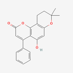 5-Hydroxy-8,8-dimethyl-4-phenyl-9,10-dihydropyrano[2,3-h]chromen-2-one