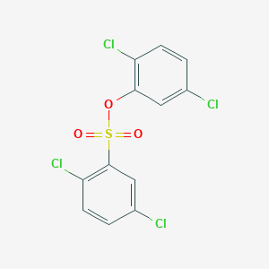 molecular formula C12H6Cl4O3S B2662922 2,5-Dichlorophenyl 2,5-dichlorobenzenesulfonate CAS No. 433974-82-4