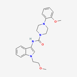 molecular formula C23H28N4O3 B2662938 N-(1-(2-methoxyethyl)-1H-indol-3-yl)-4-(2-methoxyphenyl)piperazine-1-carboxamide CAS No. 941902-31-4