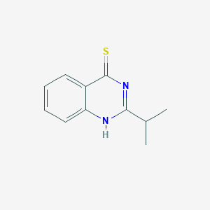 molecular formula C11H12N2S B2662947 2-(Propan-2-yl)-3,4-dihydroquinazoline-4-thione CAS No. 13193-53-8