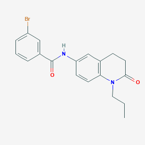 molecular formula C19H19BrN2O2 B2662949 3-bromo-N-(2-oxo-1-propyl-1,2,3,4-tetrahydroquinolin-6-yl)benzamide CAS No. 954660-11-8