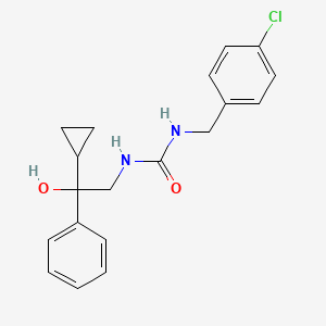 molecular formula C19H21ClN2O2 B2662955 1-(4-氯苯甲基)-3-(2-环丙基-2-羟基-2-苯基乙基)脲 CAS No. 1421476-77-8