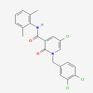 molecular formula C21H17Cl3N2O2 B2662960 5-氯-1-(3,4-二氯苯甲基)-N-(2,6-二甲基苯基)-2-氧代-1,2-二氢-3-吡啶羧酰胺 CAS No. 339008-88-7