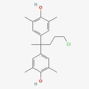 4-[4-Chloro-1-(4-hydroxy-3,5-dimethylphenyl)-1-methylbutyl]-2,6-dimethylphenol