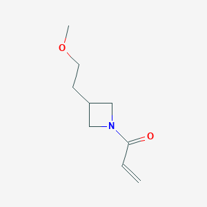 molecular formula C9H15NO2 B2662992 1-[3-(2-Methoxyethyl)azetidin-1-yl]prop-2-en-1-one CAS No. 2176573-01-4