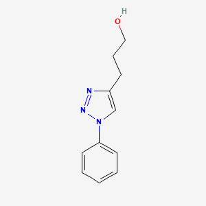 molecular formula C11H13N3O B2663023 3-(1-苯基-1H-1,2,3-三唑-4-基)-1-丙醇 CAS No. 4600-03-7