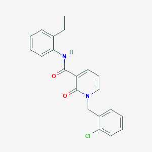 molecular formula C21H19ClN2O2 B2663029 1-(2-chlorobenzyl)-N-(2-ethylphenyl)-2-oxo-1,2-dihydropyridine-3-carboxamide CAS No. 946356-32-7
