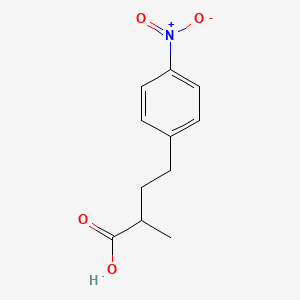 molecular formula C11H13NO4 B2663035 2-Methyl-4-(4-nitrophenyl)butanoic acid CAS No. 855620-47-2