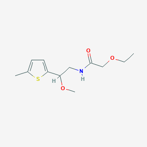 molecular formula C12H19NO3S B2663057 2-Ethoxy-N-[2-methoxy-2-(5-methylthiophen-2-YL)ethyl]acetamide CAS No. 1797721-98-2