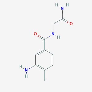molecular formula C10H13N3O2 B2663059 2-[(3-Amino-4-methylphenyl)formamido]acetamide CAS No. 926255-95-0