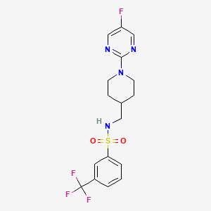 N-((1-(5-fluoropyrimidin-2-yl)piperidin-4-yl)methyl)-3-(trifluoromethyl)benzenesulfonamide