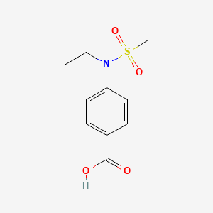 molecular formula C10H13NO4S B2663069 4-[Ethyl(methylsulfonyl)amino]benzoic acid CAS No. 952900-60-6