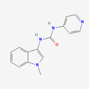 molecular formula C15H14N4O B2663077 1-(1-methyl-1H-indol-3-yl)-3-(pyridin-4-yl)urea CAS No. 899753-72-1
