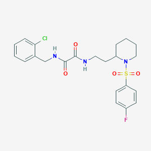 N1-(2-chlorobenzyl)-N2-(2-(1-((4-fluorophenyl)sulfonyl)piperidin-2-yl)ethyl)oxalamide