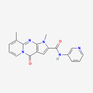 1,9-dimethyl-4-oxo-N-(pyridin-3-yl)-1,4-dihydropyrido[1,2-a]pyrrolo[2,3-d]pyrimidine-2-carboxamide