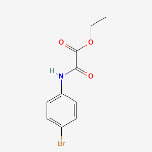 molecular formula C10H10BrNO3 B2663108 乙酸(4-溴苯胺基)(酮)乙酸酯 CAS No. 24451-15-8